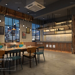 3D66 2018 Hotel & Teahouse & Cafe Industrial style H013 
