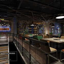 3D66 2018 Hotel & Teahouse & Cafe Industrial style H014 