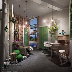 3D66 2018 Hotel & Teahouse & Cafe Industrial style H018 
