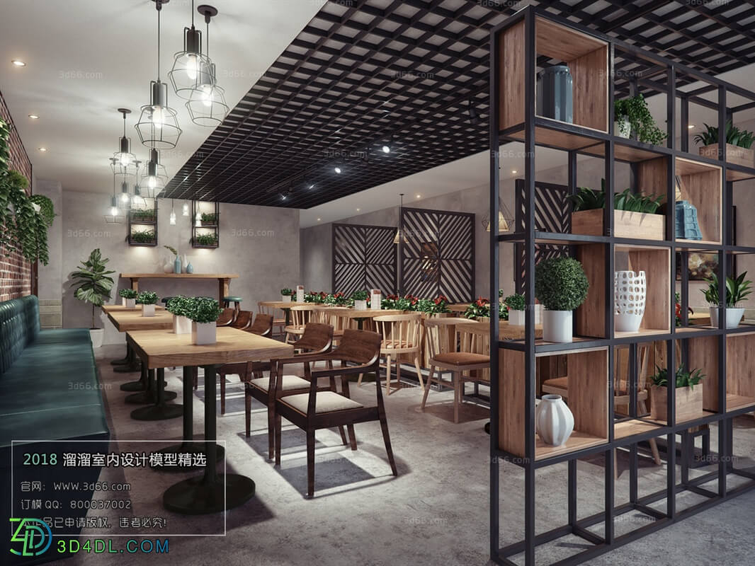 3D66 2018 Hotel & Teahouse & Cafe Industrial style H021