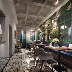 3D66 2018 Hotel & Teahouse & Cafe Industrial style H026 