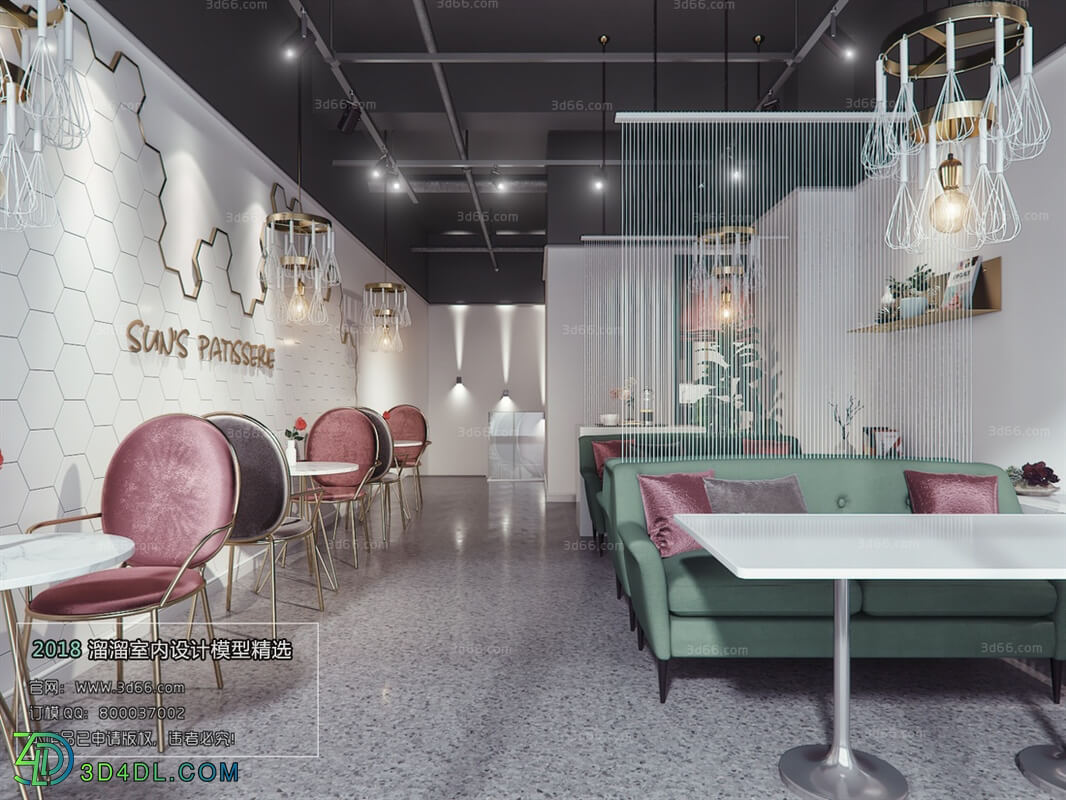 3D66 2018 Hotel & Teahouse & Cafe Industrial style H027