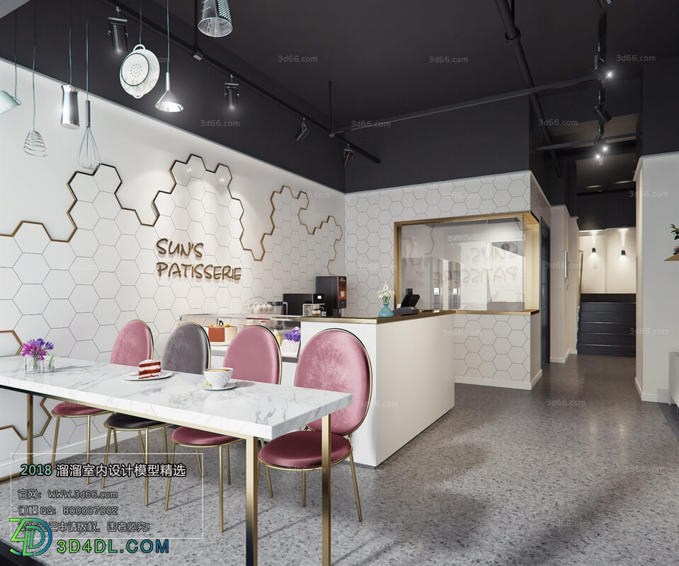 3D66 2018 Hotel & Teahouse & Cafe Industrial style H028