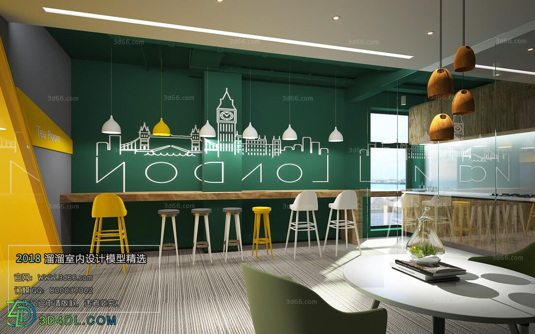 3D66 2018 Hotel & Teahouse & Cafe Nordic style M003