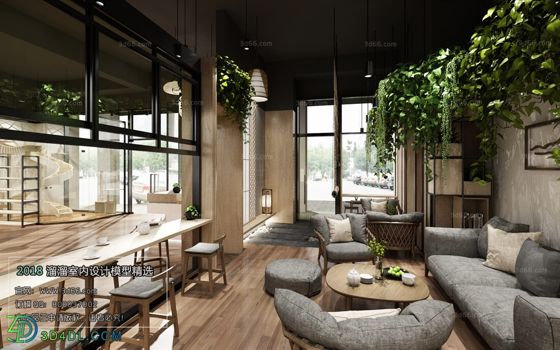 3D66 2018 Hotel & Teahouse & Cafe Nordic style M004