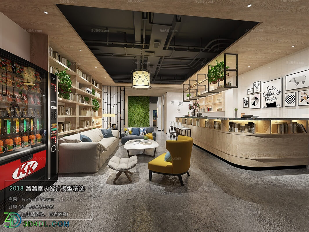 3D66 2018 Hotel & Teahouse & Cafe Nordic style M005
