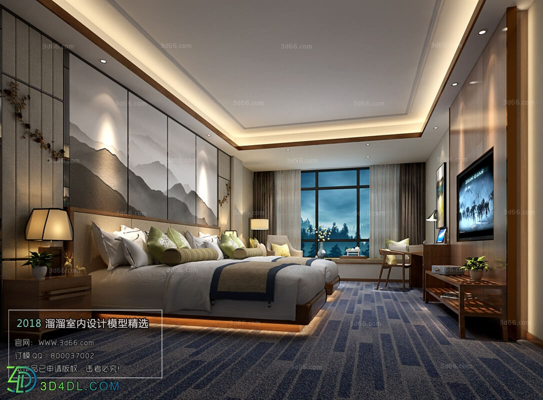 3D66 2018 Hotel Suite Chinese style C001