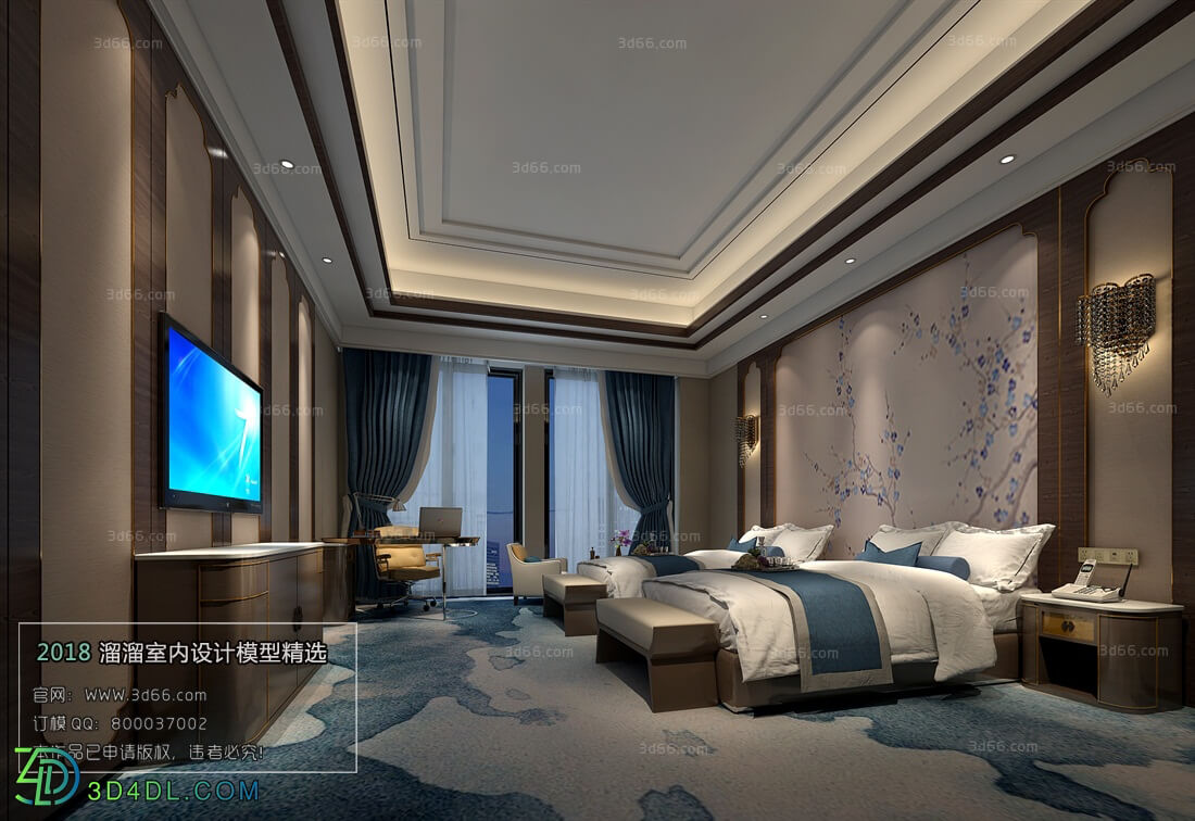 3D66 2018 Hotel Suite Chinese style C002