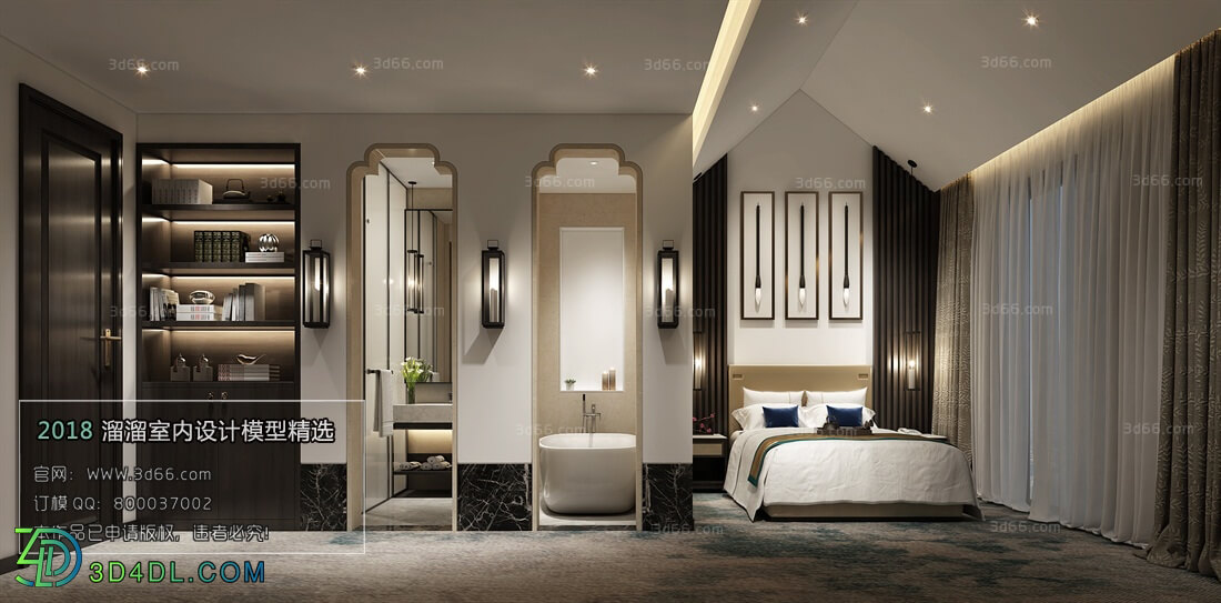 3D66 2018 Hotel Suite Chinese style C005