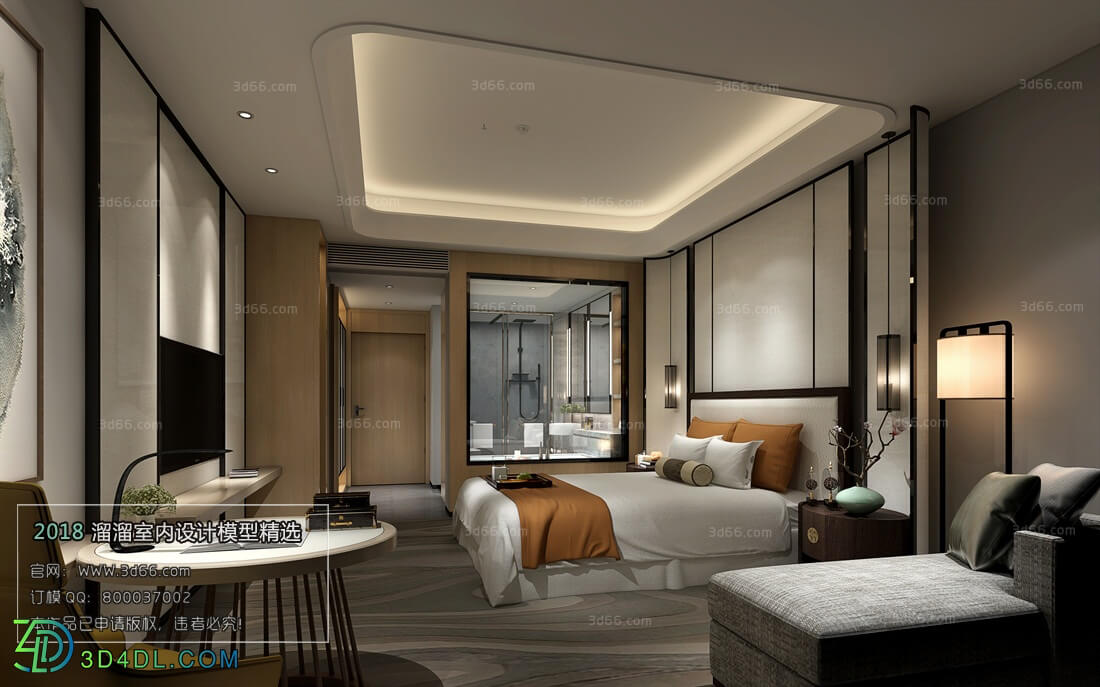 3D66 2018 Hotel Suite Chinese style C007