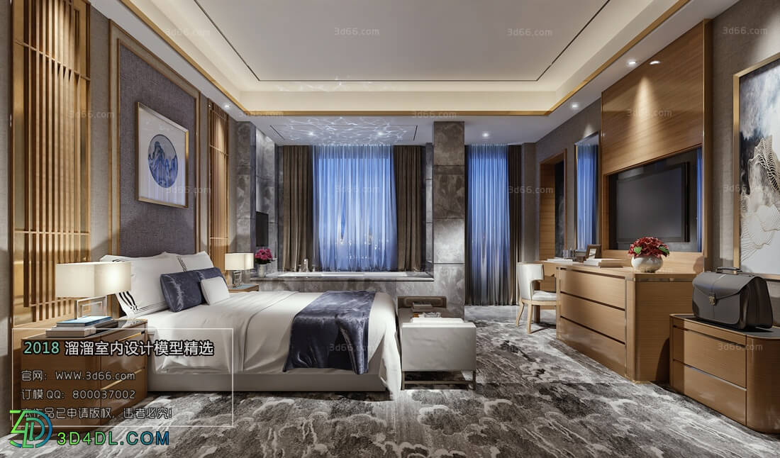 3D66 2018 Hotel Suite Chinese style C008