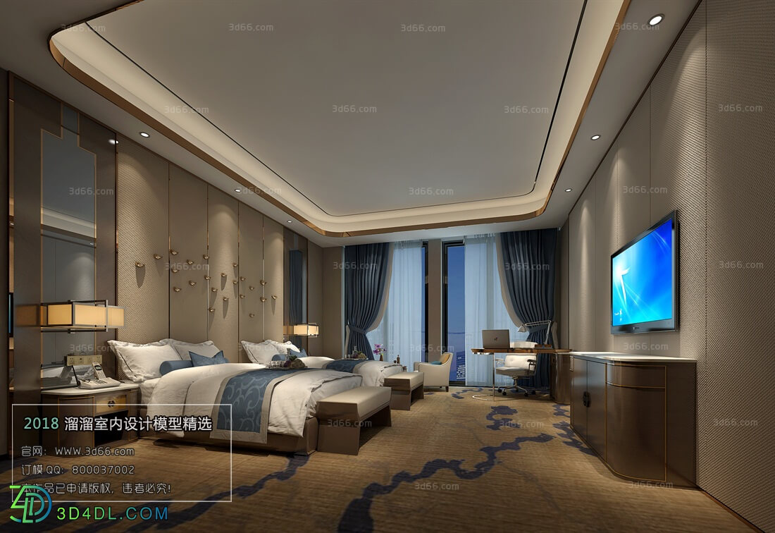3D66 2018 Hotel Suite Chinese style C010