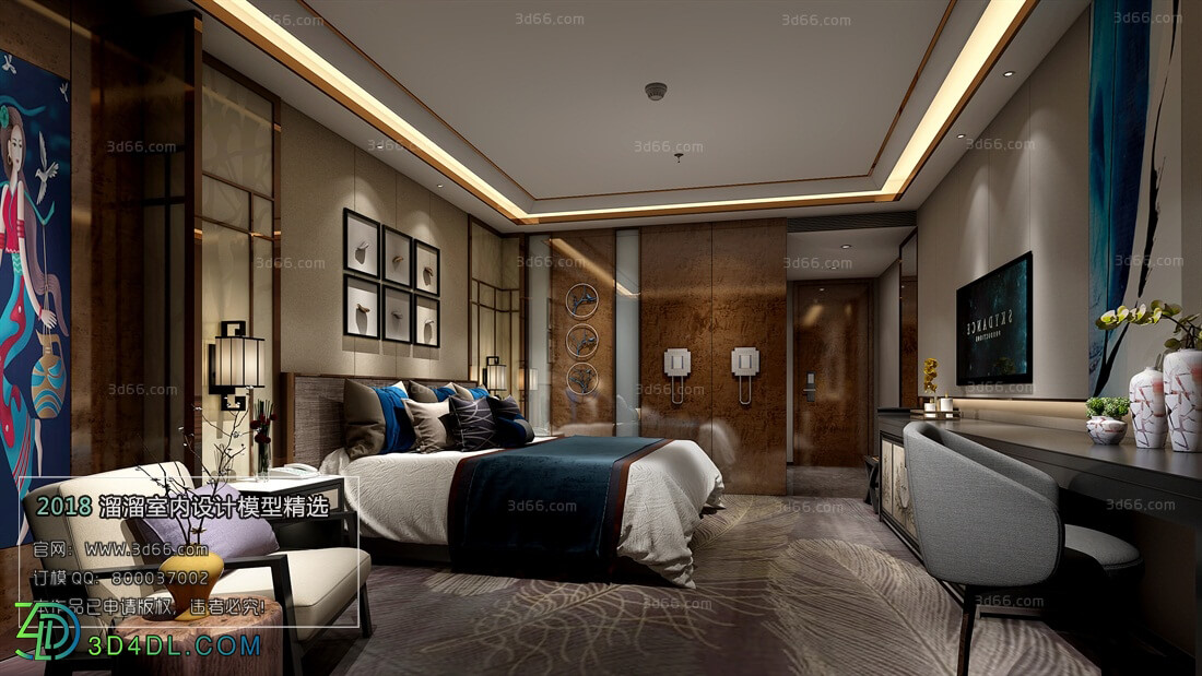 3D66 2018 Hotel Suite Chinese style C011