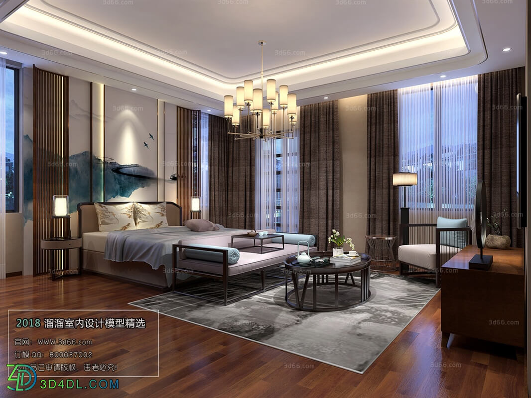 3D66 2018 Hotel Suite Chinese style C013