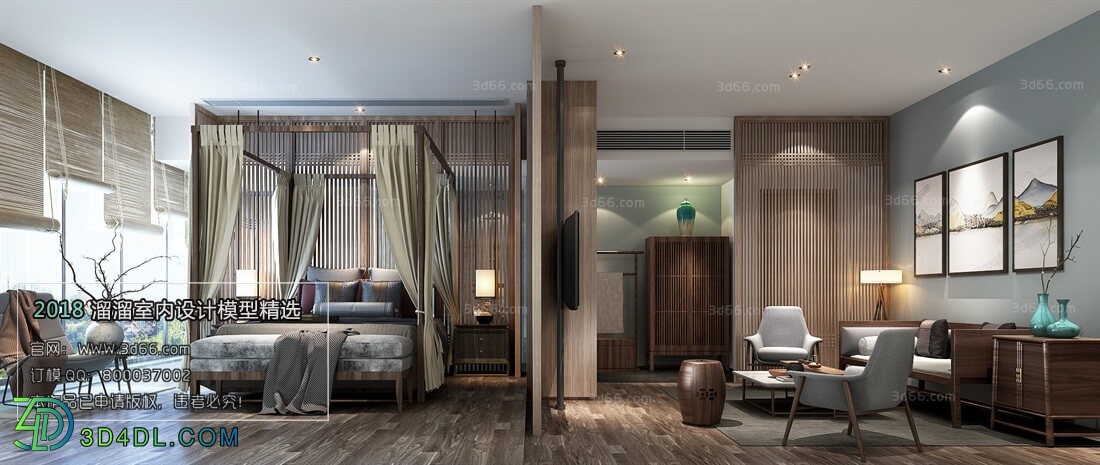 3D66 2018 Hotel Suite Chinese style C014