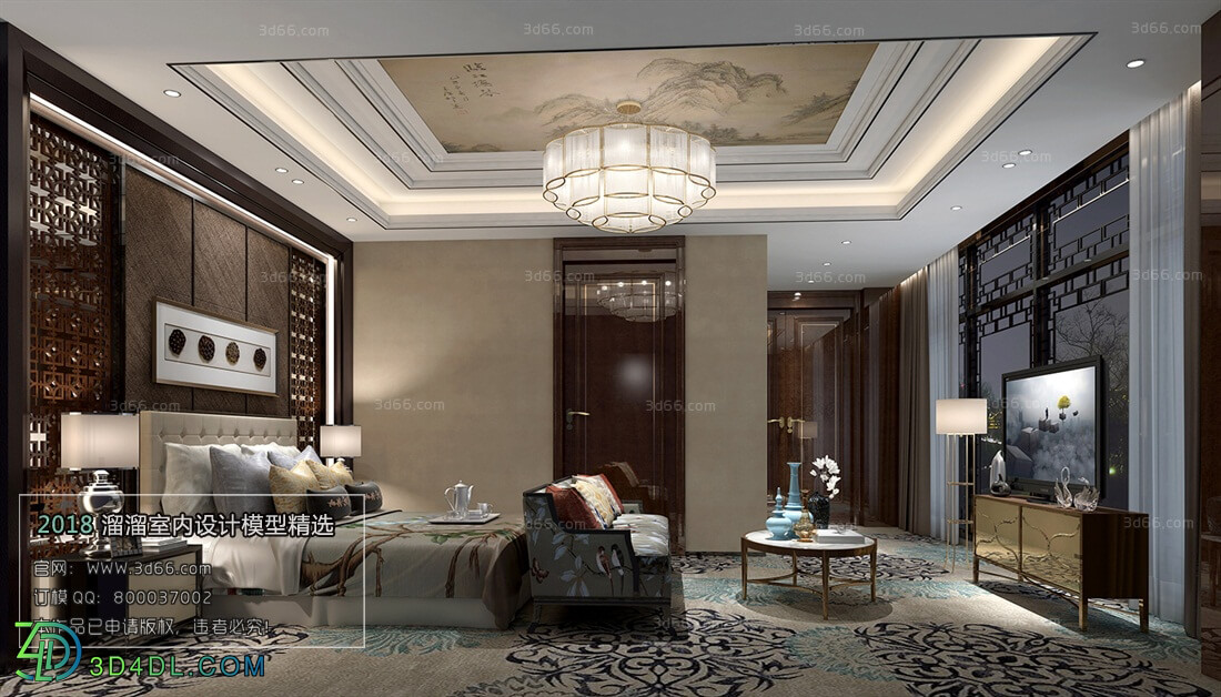 3D66 2018 Hotel Suite Chinese style C015