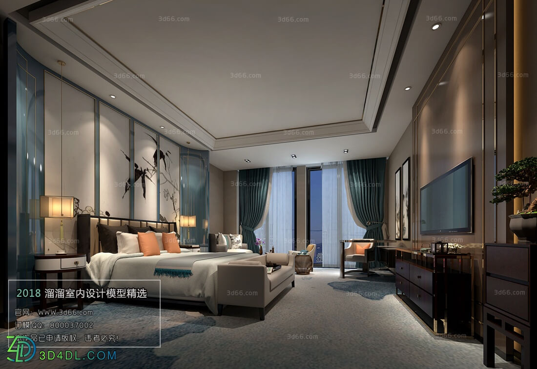 3D66 2018 Hotel Suite Chinese style C017