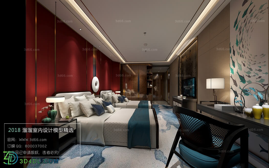 3D66 2018 Hotel Suite Chinese style C018