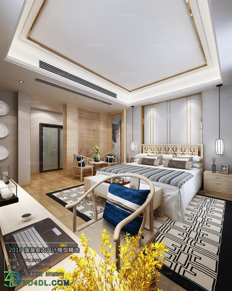 3D66 2018 Hotel Suite Chinese style C019