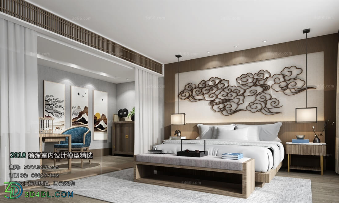 3D66 2018 Hotel Suite Chinese style C021