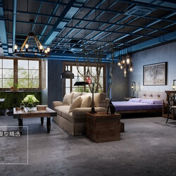 3D66 2018 Hotel Suite Industrial style H001 