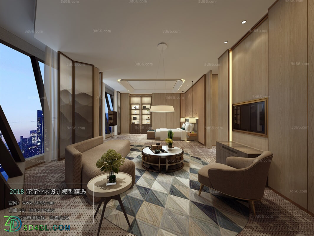 3D66 2018 Hotel Suite Modern style A006