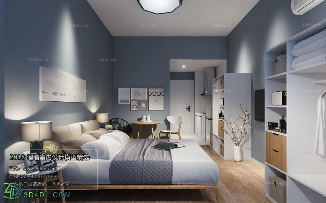 3D66 2018 Hotel Suite Nordic style M002