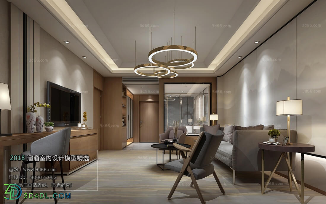 3D66 2018 Hotel Suite Postmodern style B005