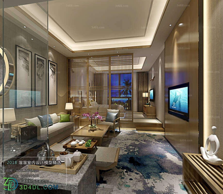 3D66 2018 Hotel Suite Southeast Asian style F003