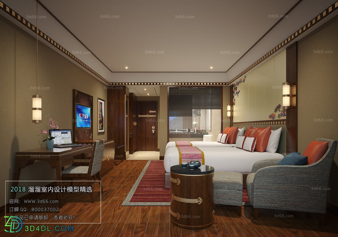 3D66 2018 Hotel Suite Southeast Asian style F006