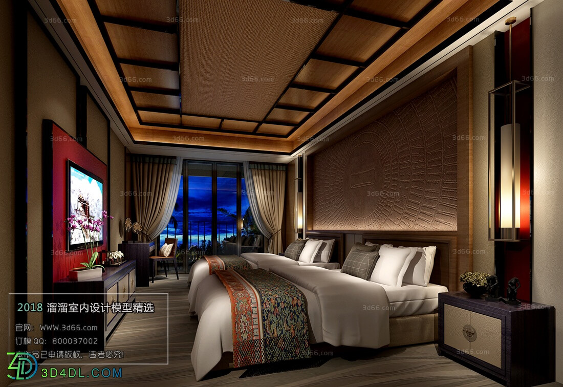 3D66 2018 Hotel Suite Tibetan style L001