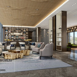 3D66 2018 Office Meeting Reception Room Chinese style C021 
