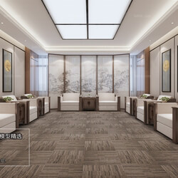 3D66 2018 Office Meeting Reception Room Chinese style C022 