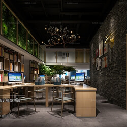 3D66 2018 Office Meeting Reception Room Industrial style H002 