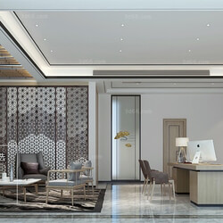 3D66 2018 Office Meeting Reception Room Mix style J002 