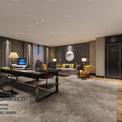 3D66 2018 Office Meeting Reception Room Mix style J005 