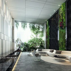 3D66 2018 Office Meeting Reception Room Modern style A012 
