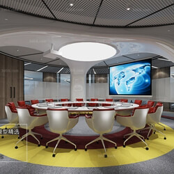 3D66 2018 Office Meeting Reception Room Modern style A019 