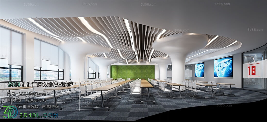 3D66 2018 Office Meeting Reception Room Modern style A025