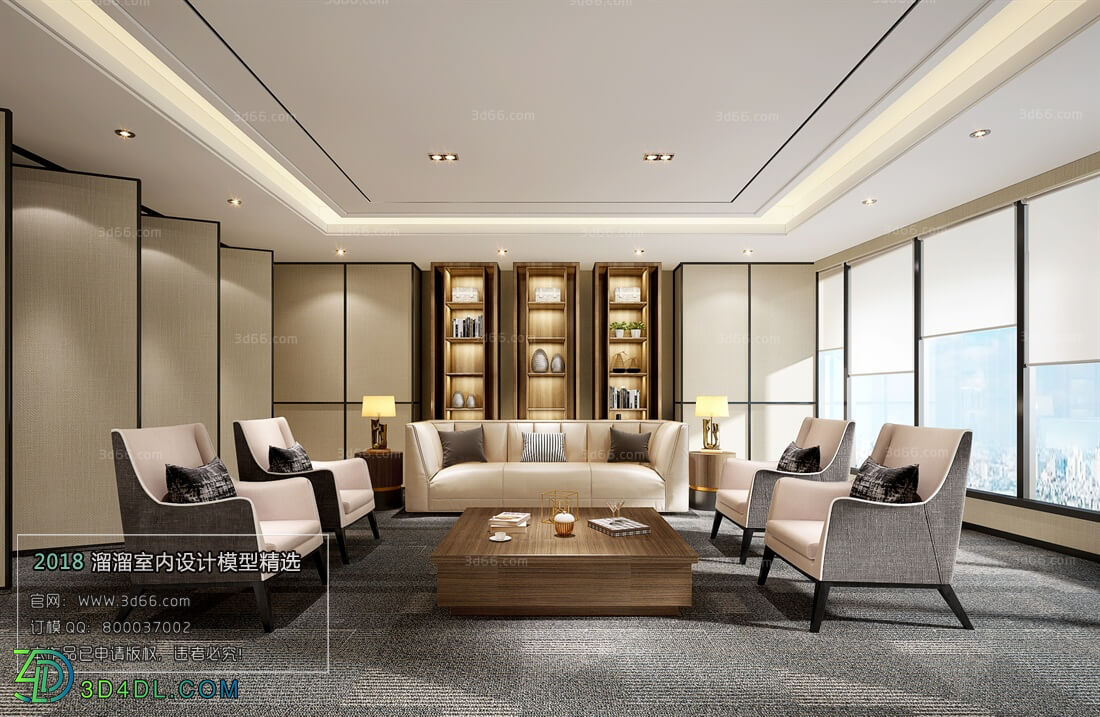 3D66 2018 Office Meeting Reception Room Modern style A027