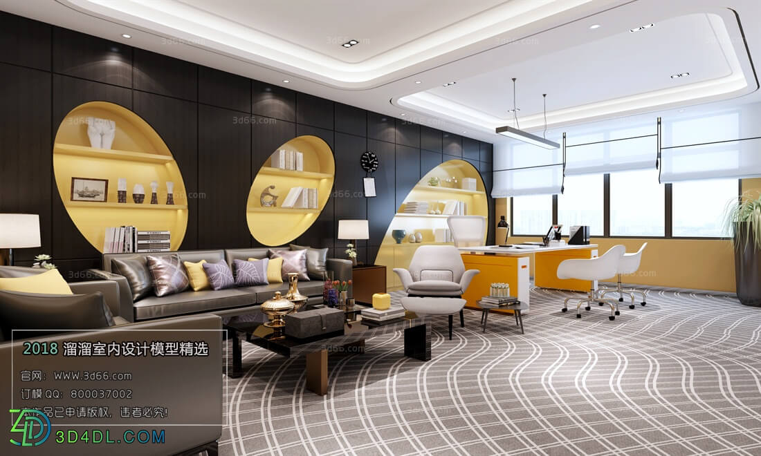 3D66 2018 Office Meeting Reception Room Modern style A030