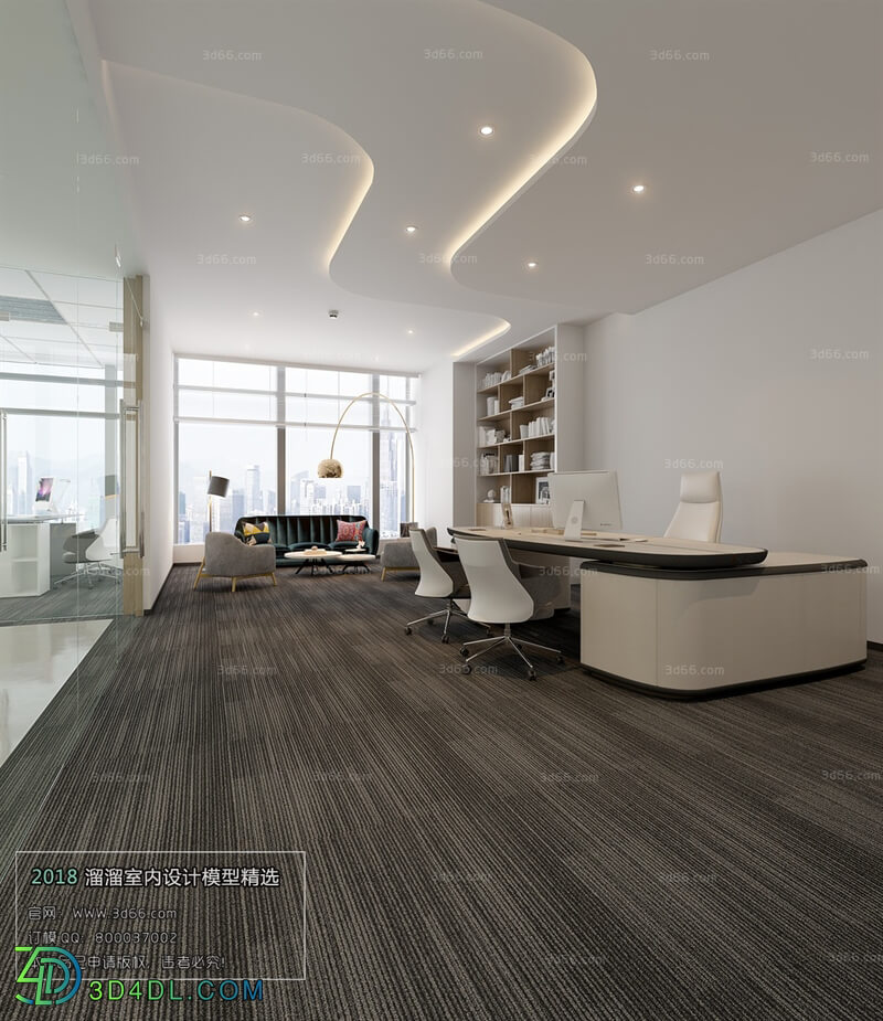 3D66 2018 Office Meeting Reception Room Modern style A037