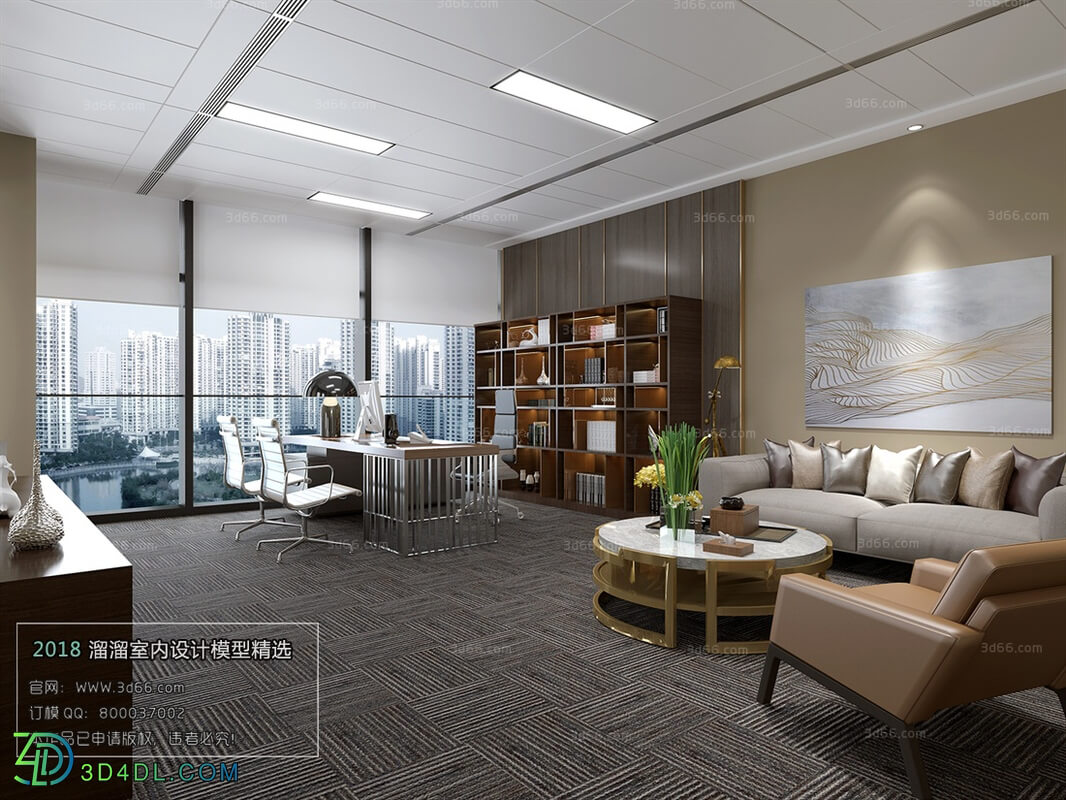 3D66 2018 Office Meeting Reception Room Modern style A039