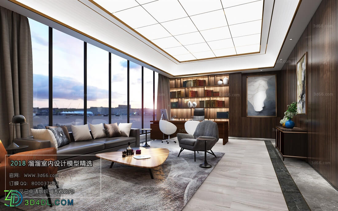 3D66 2018 Office Meeting Reception Room Modern style A040