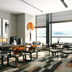 3D66 2018 Office Meeting Reception Room Southeast Asian style F001 