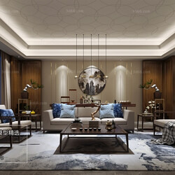 3D66 2018 Sitting room space Chinese style C029 