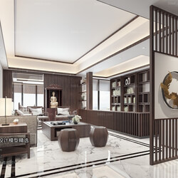 3D66 2018 Sitting room space Chinese style C031 