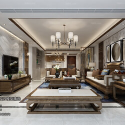 3D66 2018 Sitting room space Chinese style C043 