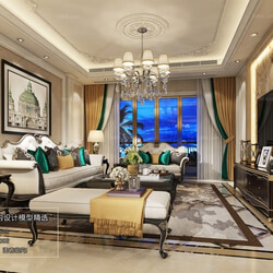 3D66 2018 Sitting room space European style D002 