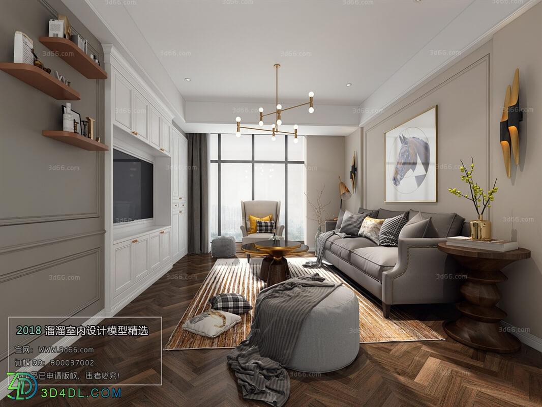 3D66 2018 Sitting room space Mix style J008